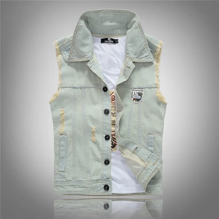 Men'S Fashion Vest With Jeans - 팝 봄 가을 새로운 패션 남성