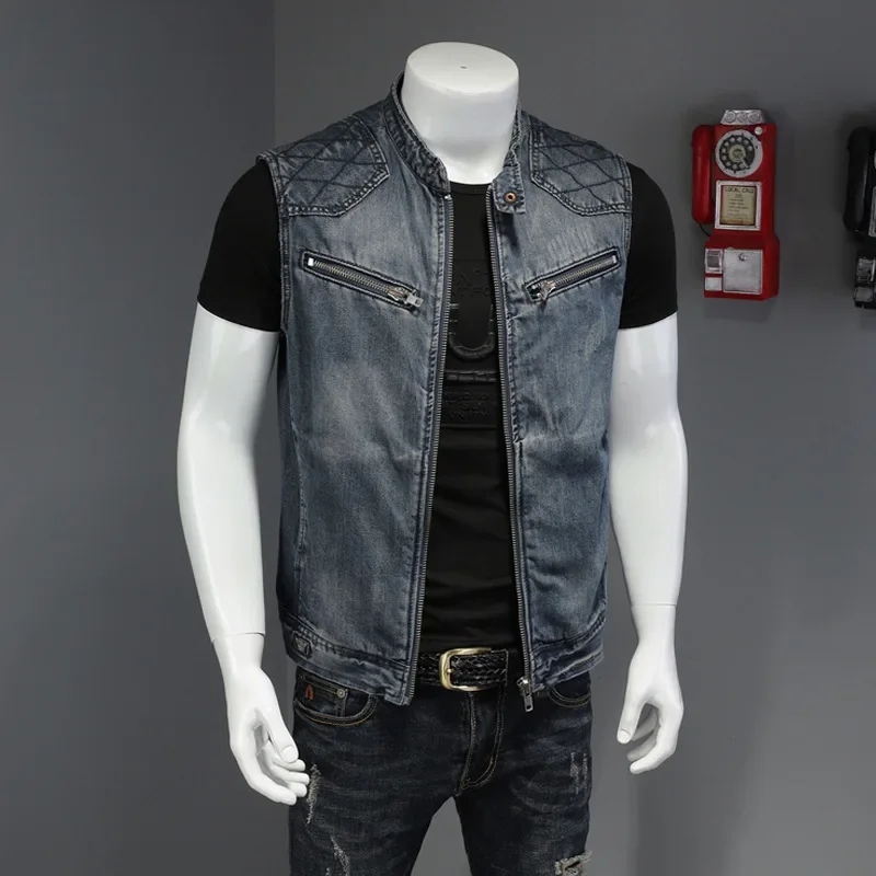 Men'S Fashion Vest With Jeans - 팝 스프링 가을 신상 남성 캐주얼