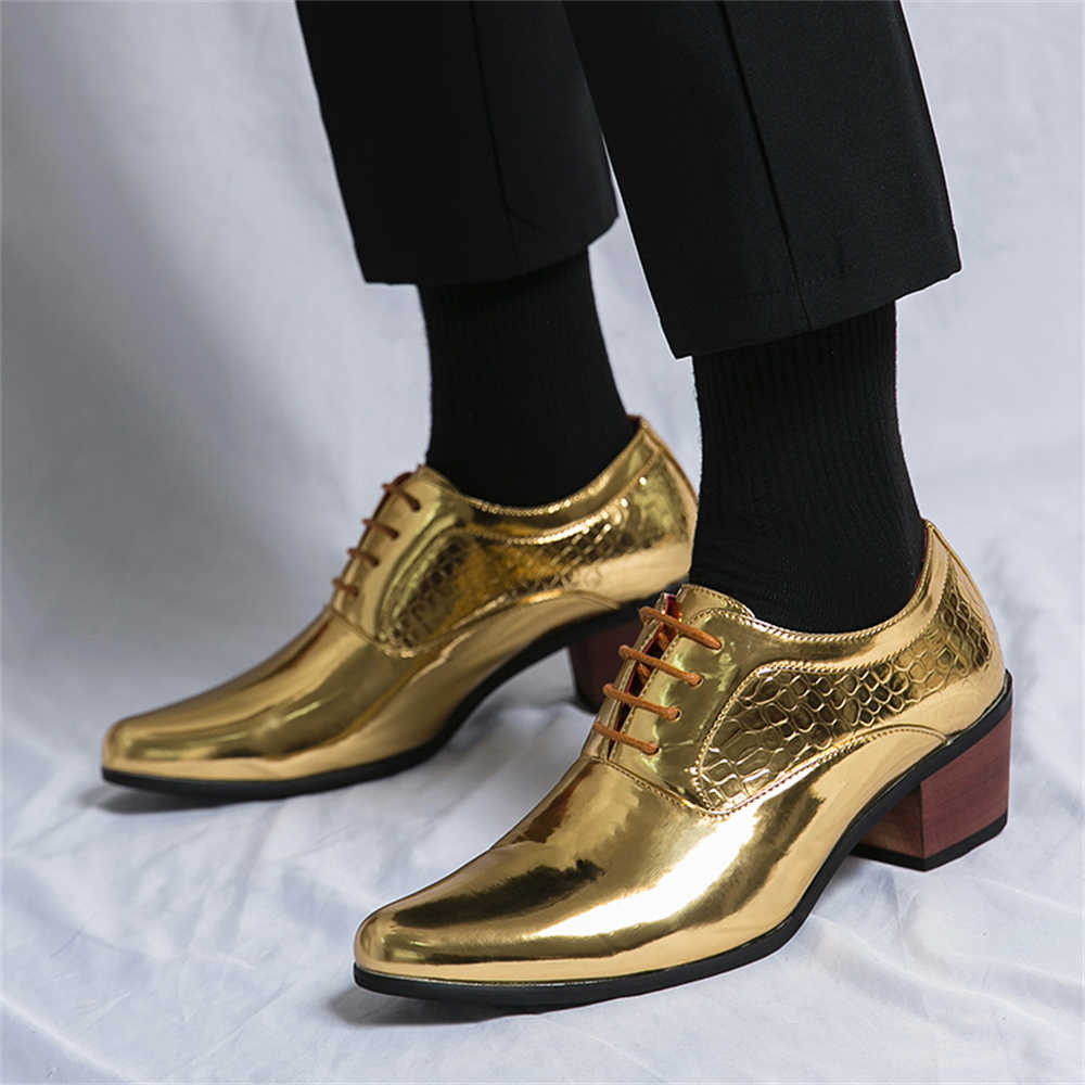 Yellow Men'S Fashion - 드레스 스니커즈 힐 남성용 브라운 드레스