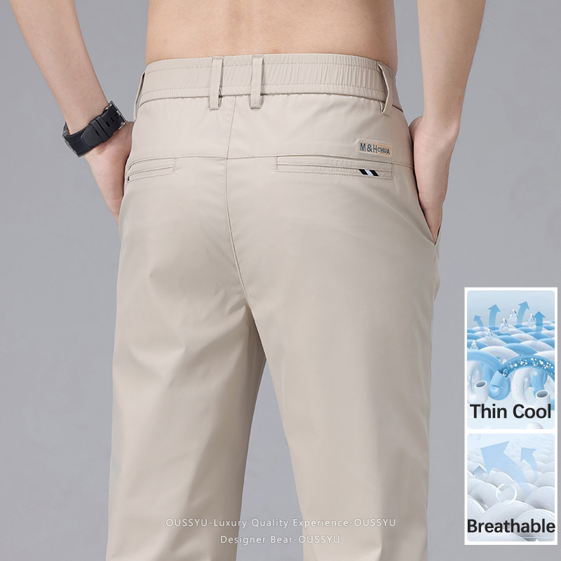 Men'S Fashion Khaki Pants - 여름 얇은 남성 캐주얼 바지 패션