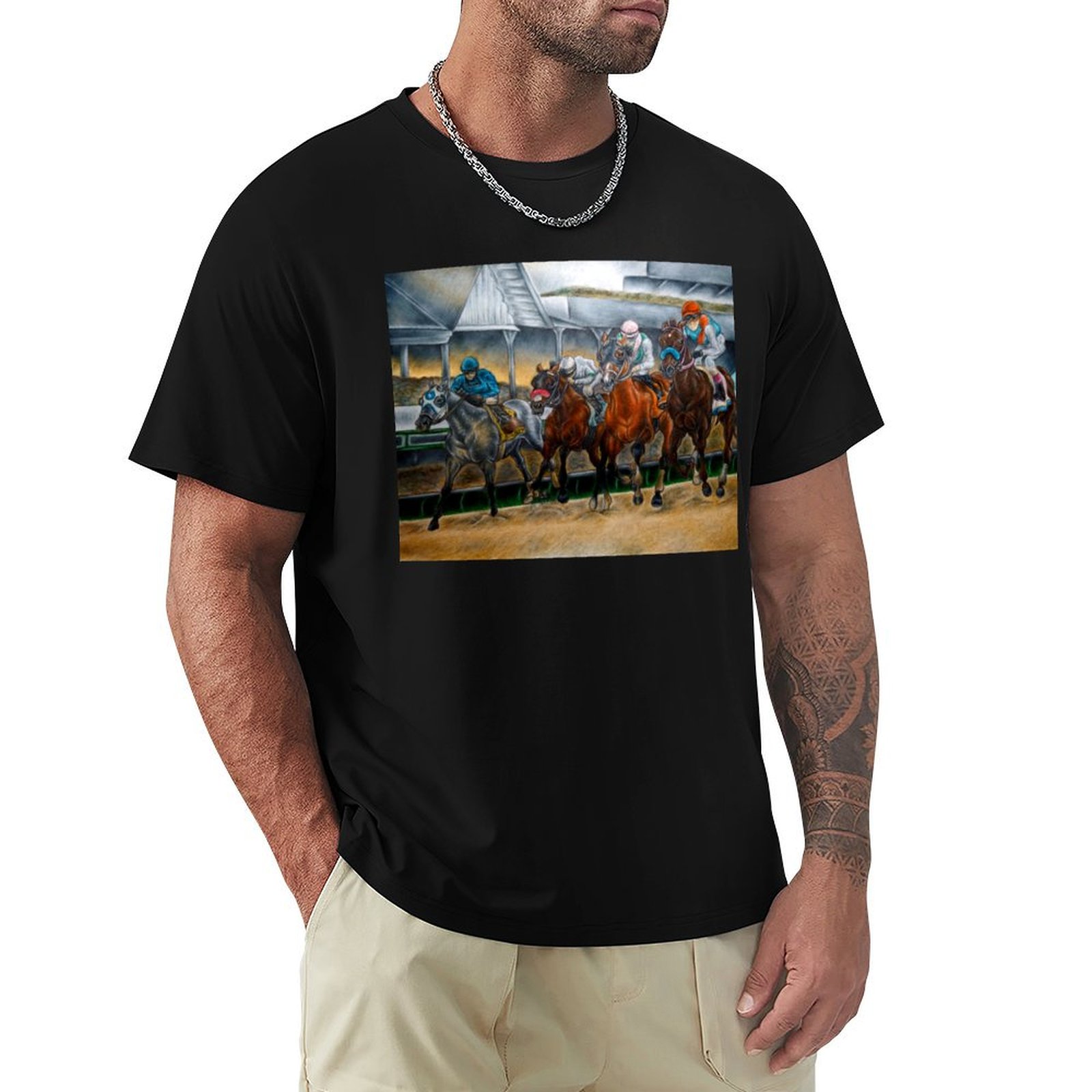 Men'S Fashion Kentucky Derby - 켄터키 더비 2021 티셔츠 패션 패턴