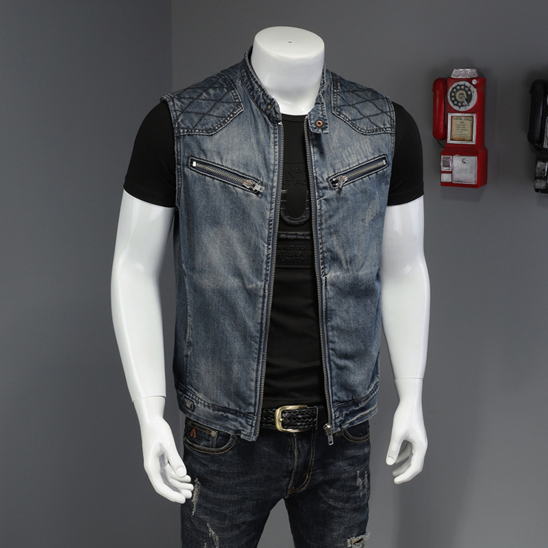 Men'S Fashion Vest With Jeans - 2026 남성 데님 조끼 빈티지 패션