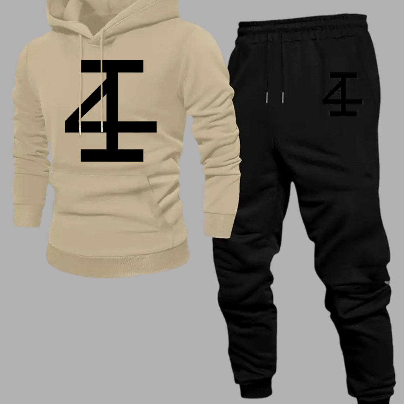 남성용 추상적인 숫자 4 후드티 조거 세트, 대담한 기 - Jogger Sweatpants Men 리뷰 및 가격