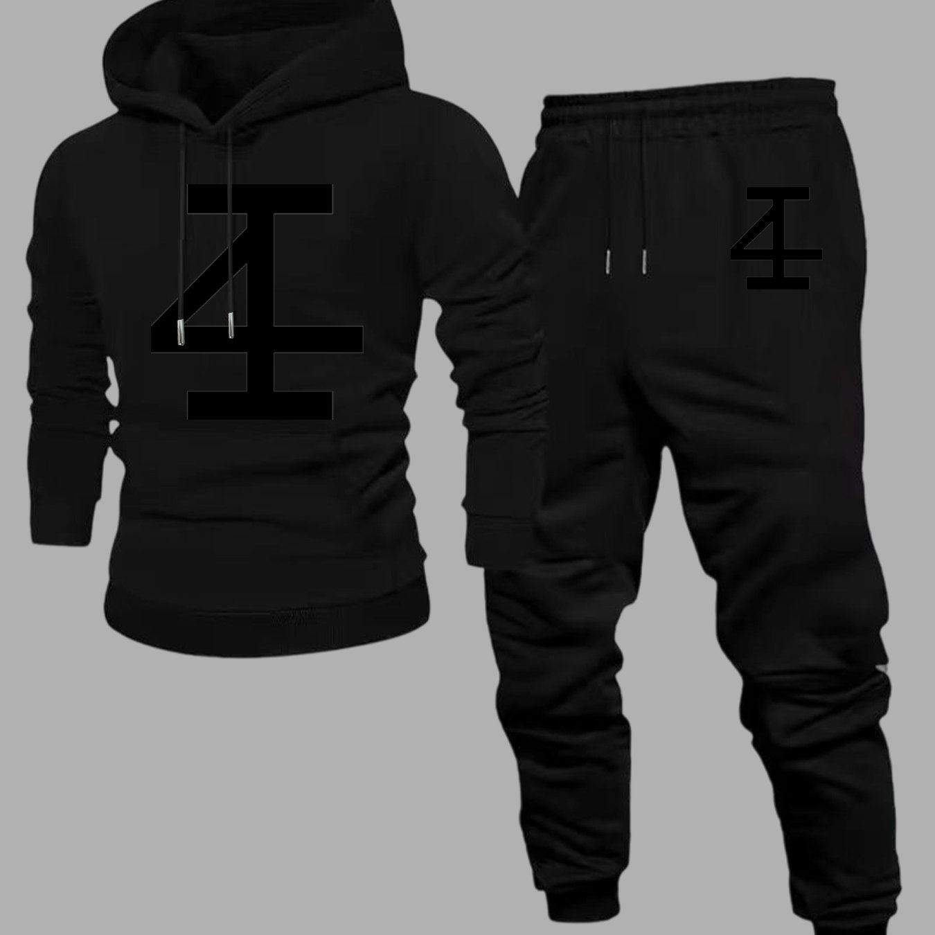 남성용 추상적인 숫자 4 후드티 조거 세트, 대담한 기 - Jogger Sweatpants Men 리뷰 및 가격