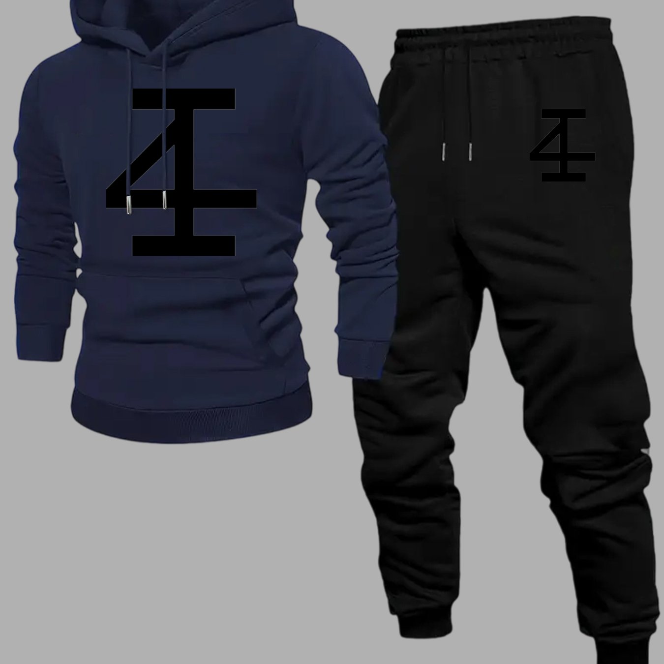 남성용 추상적인 숫자 4 후드티 조거 세트, 대담한 기 - Jogger Sweatpants Men 리뷰 및 가격
