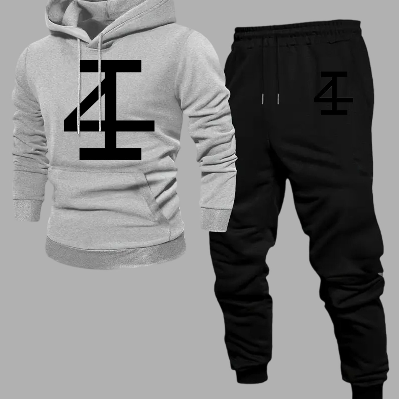 남성용 추상적인 숫자 4 후드티 조거 세트, 대담한 기 - Jogger Sweatpants Men 리뷰 및 가격