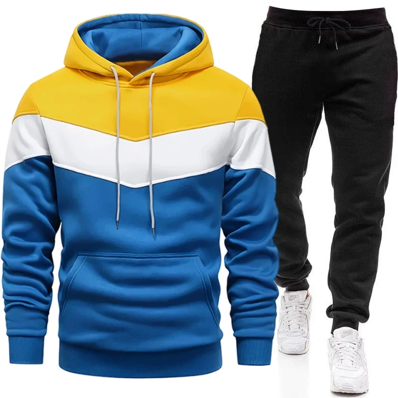 남성용 트랙수트 후드 스웨트셔츠 블랙 스웨트팬츠 가을  - Jogger Sweatpants Men 리뷰 및 가격