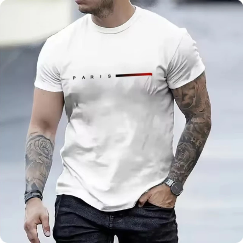 파리 남성 캐주얼 수트 봄 여름 신상 레터 프린트 아메 - Paris Men'S Fashion 리뷰 및 가격