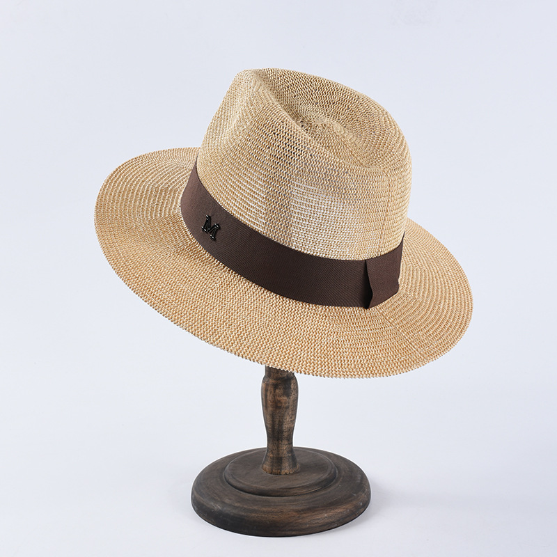 UV 남성 패션 레터 M 빨대 모자, 파나마 용수철,  - Mens Fashion Bucket Hat 리뷰 및 가격