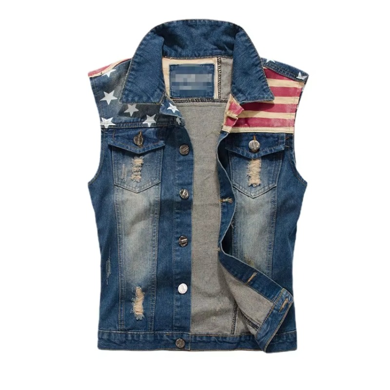 남성용 슬림 데님 조끼, 블루 핏 데님 코트, 패션 조 - Men'S Fashion Vest With Jeans 리뷰 및 가격