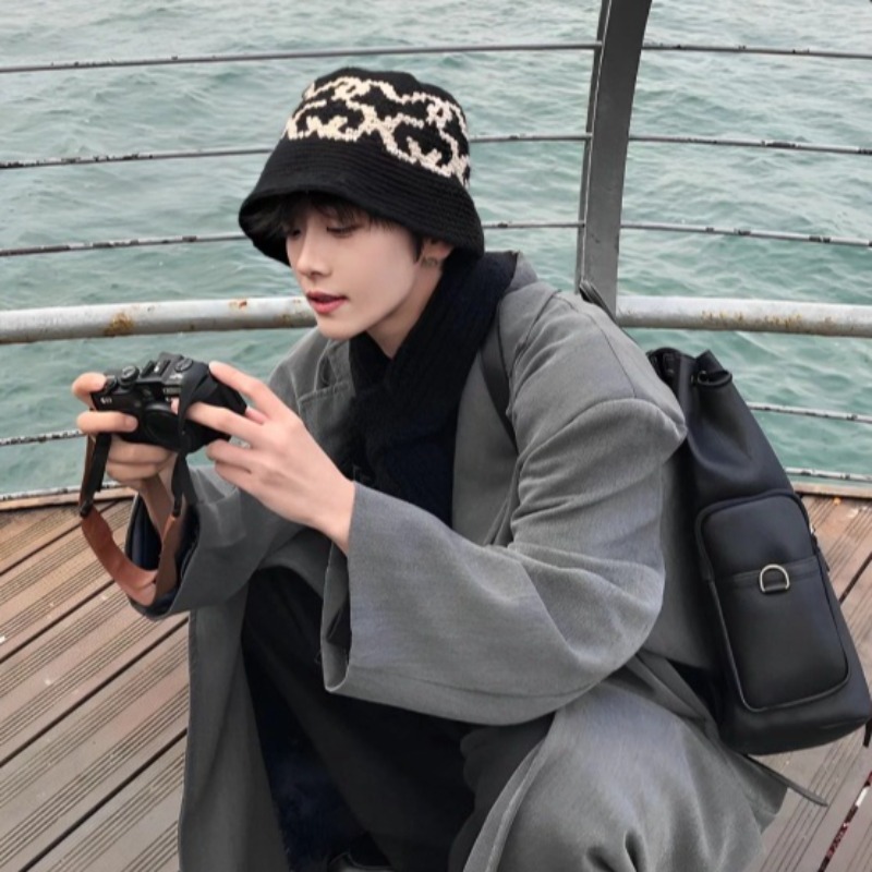 손으로 짠 크로셰 자카드 버킷햇 남녀공용 가을 겨울 여 - Mens Fashion Bucket Hat 리뷰 및 가격