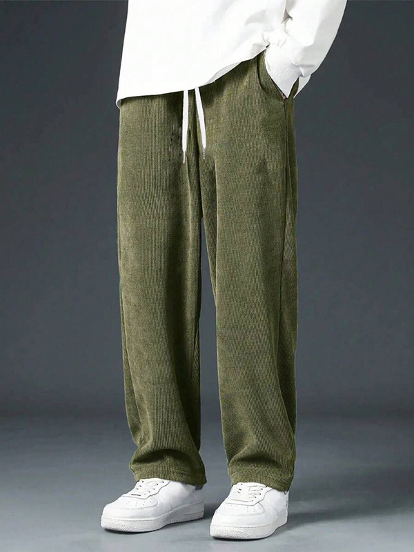 스트레이트 코듀로이 클래식 남성 바지 카키 블랙 그레이 - Men'S Fashion Khaki Pants 리뷰 및 가격