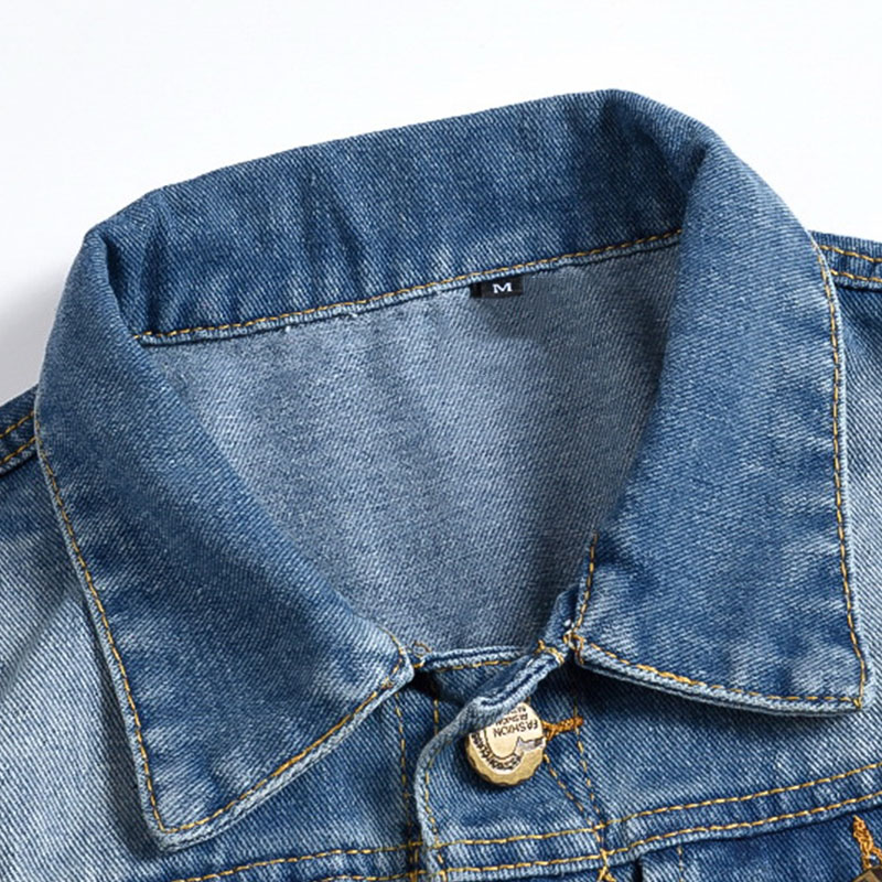 남성용 플러스 사이즈 라이트 블루/블랙 데님 조끼 찢어 - Men'S Fashion Vest With Jeans 리뷰 및 가격