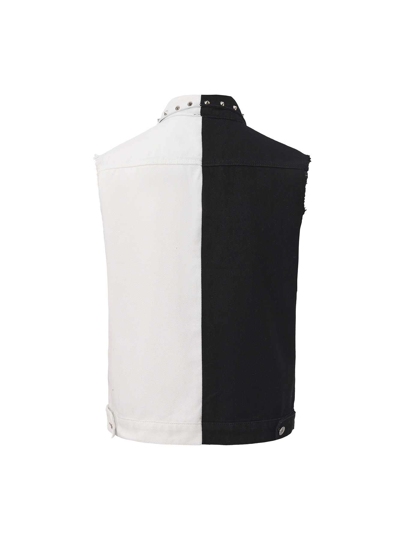 남성용 펑크 스타일 리벳 장식 데님 조끼, 패션 하이  - Men'S Fashion Vest With Jeans 리뷰 및 가격