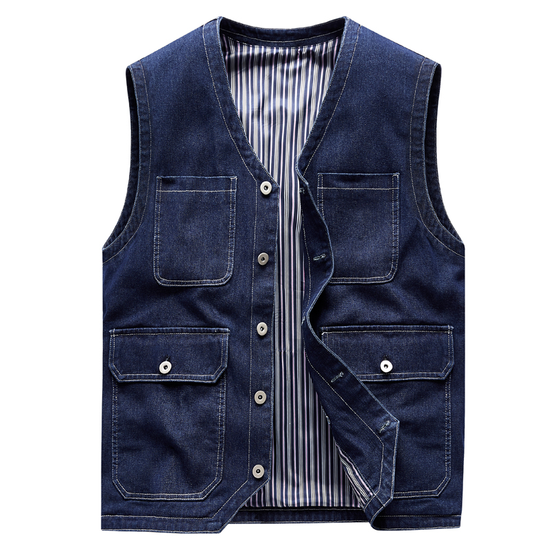 남성 진 조끼 아우터웨어 데님 조끼 멀티 포켓 카고 데 - Men'S Fashion Vest With Jeans 리뷰 및 가격