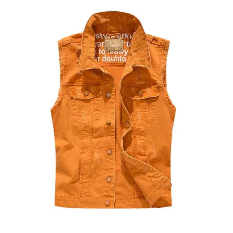 남성용 슬림 데님 조끼 재킷, 패셔너블 조끼, 블루 데 - Men'S Fashion Vest With Jeans 리뷰 및 가격
