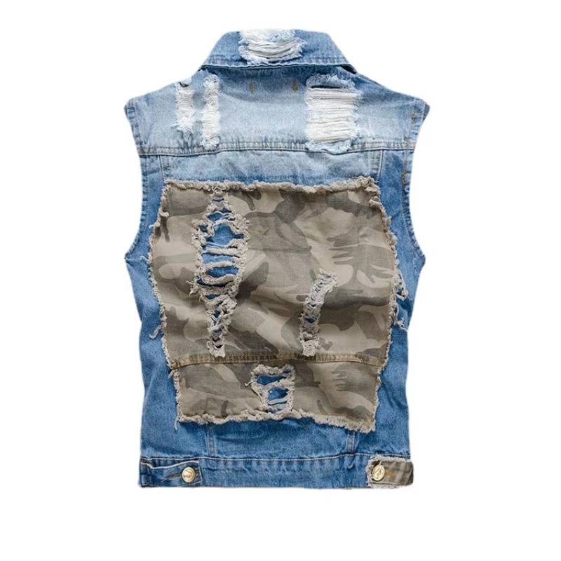 남성용 슬림 데님 조끼 재킷, 패셔너블 조끼, 블루 데 - Men'S Fashion Vest With Jeans 리뷰 및 가격