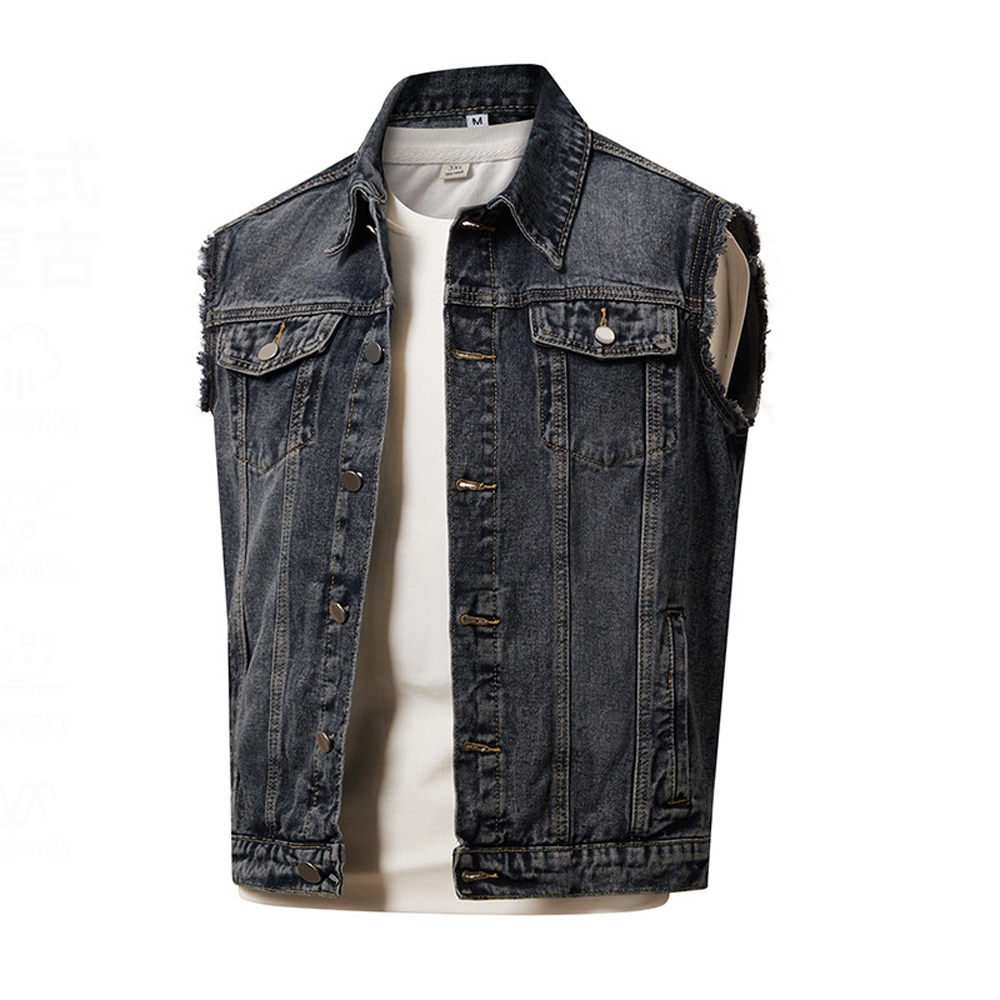 봄 가을 남성 데님 조끼 패션 남성 레트로 스트리트웨어 - Men'S Fashion Vest With Jeans 리뷰 및 가격
