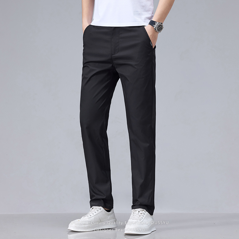 여름 얇은 남성 캐주얼 바지 패션 통기성 신축성 허리  - Men'S Fashion Khaki Pants 리뷰 및 가격