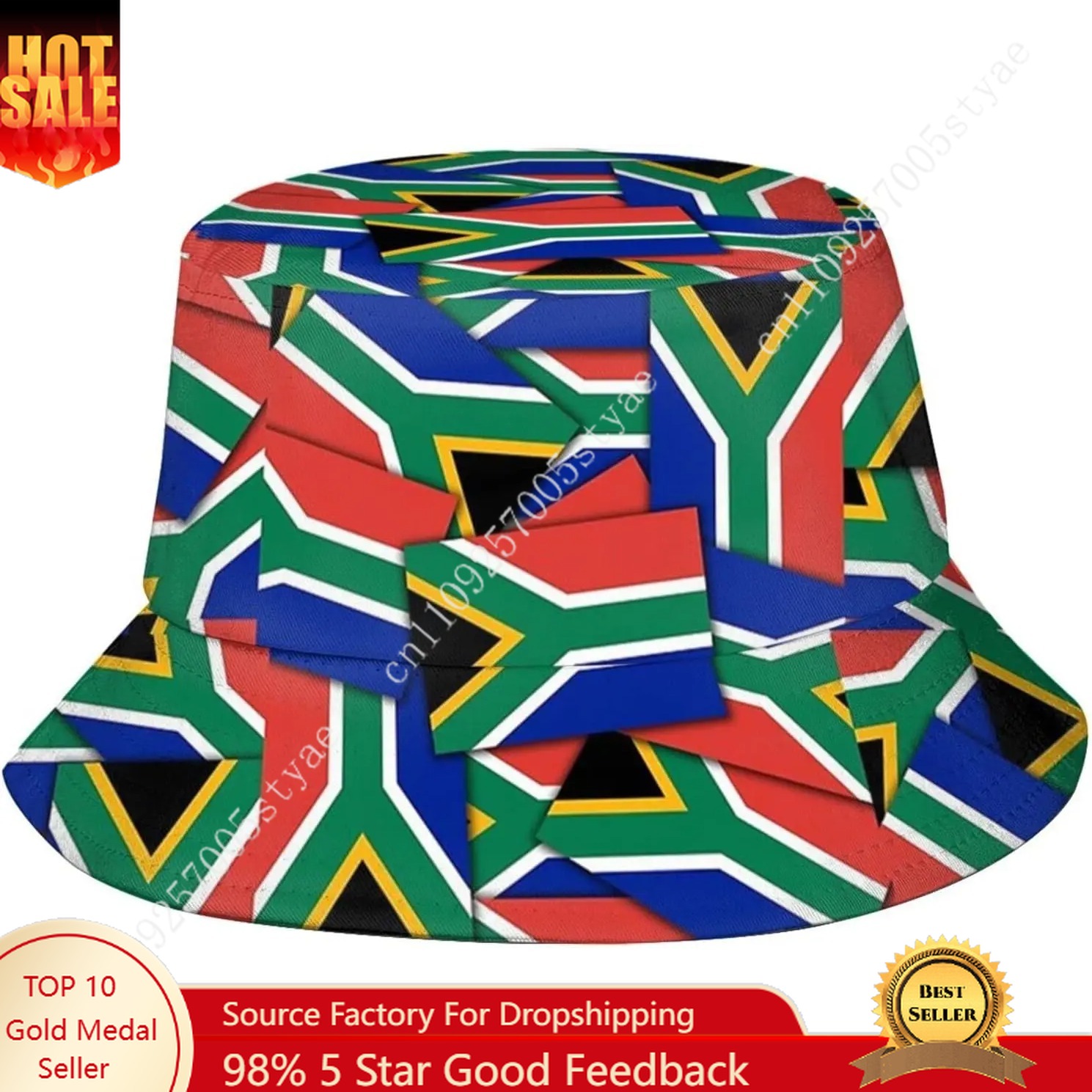 남아프리카 공화국 국기 버킷햇 남녀 고품질 야외 모자  - Mens Fashion Bucket Hat 리뷰 및 가격