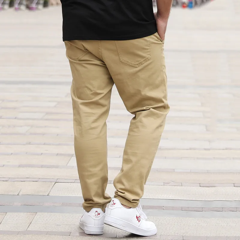 플러스 사이즈 36-50 남성 바지 스트레이트 컷 코튼 - Men'S Fashion Khaki Pants 리뷰 및 가격
