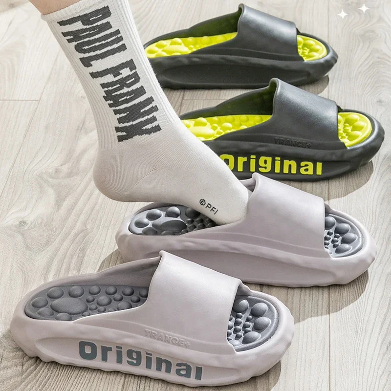 여름 EVA 슬라이드 남성용 부드러운 논슬립 마사지 슬 - Men'S Fashion Online 리뷰 및 가격