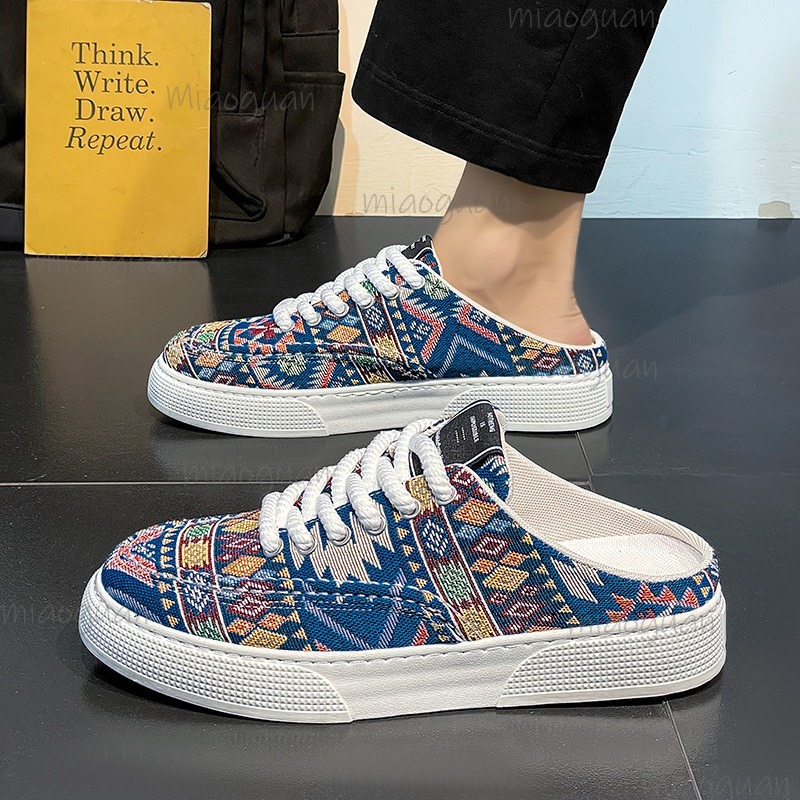 패션 남성 캔버스 신발 봄 여름 슬립온 캐주얼 슬리퍼  - Men'S Fashion Online 리뷰 및 가격
