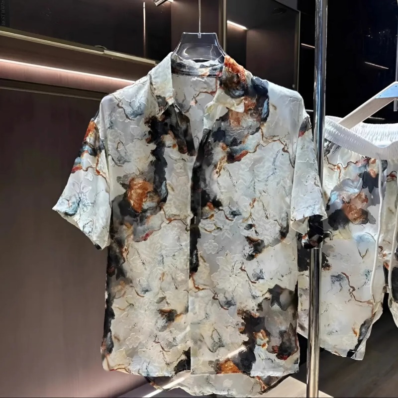 세련되고 캐주얼한 남성용 신상 고급 트렌디 프린트 반바 - Men'S Fashion Undershirt 리뷰 및 가격