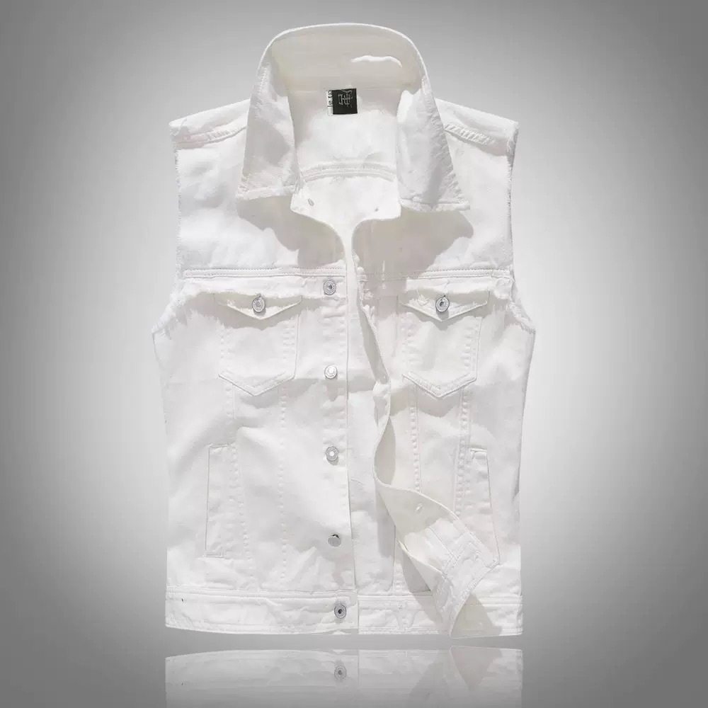 새로운 패션 남성 블루 캐주얼 데님 조끼 재킷 남성 트 - Men'S Fashion Vest With Jeans 리뷰 및 가격
