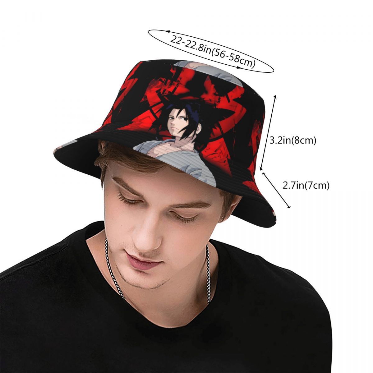 커스텀 레트로 N-나루토 S-사스케 만화 캐릭터 버킷햇 - Mens Fashion Bucket Hat 리뷰 및 가격