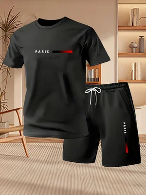 2026 신상 트렌디 심플 파리 레터 프린트 남성 반팔 - Paris Men'S Fashion 리뷰 및 가격