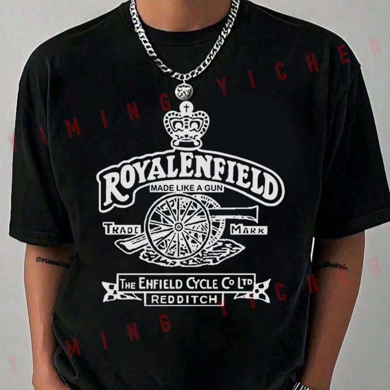 레트로 빈티지 클래식 로얄 엔필드 오토바이 건 로고 프 - Men'S Fashion Logo 리뷰 및 가격