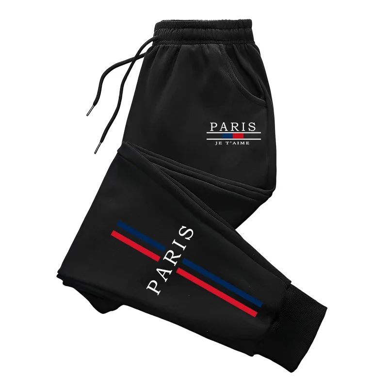 파리 패션 남성용 스웨트 팬츠, 사계절용, 일상복, 캐 - Paris Men'S Fashion 리뷰 및 가격