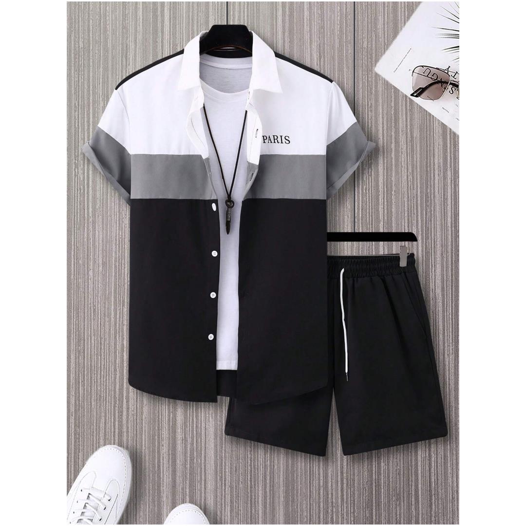 남성 패션 정장 블루 앤 화이트 패치워크 컬러 싱글 브 - Mens Fashion Style 리뷰 및 가격