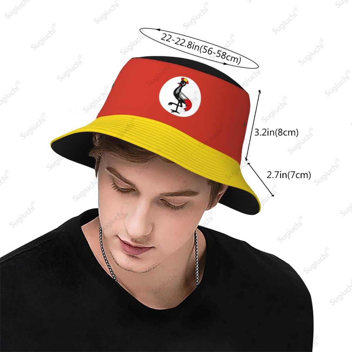 2025 우간다 3D 깃발 남녀 버킷햇 야외 자외선 차 - Mens Fashion Bucket Hat 리뷰 및 가격