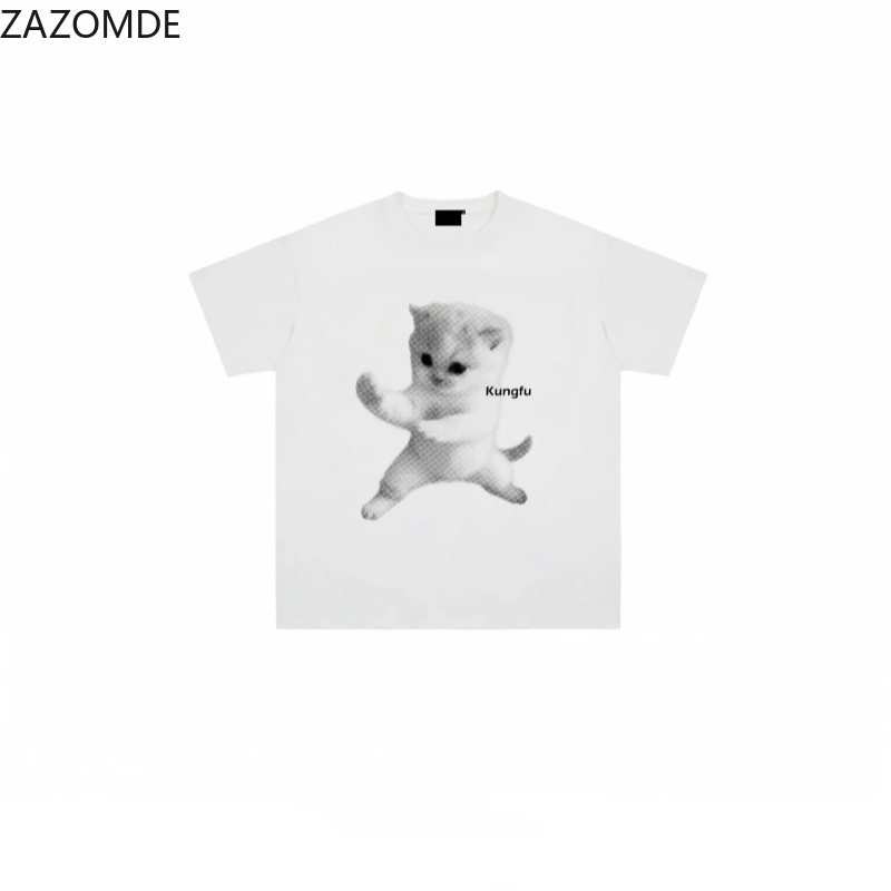 ZAZOMDE Ins 트렌디한 슬로건 그래픽 티셔츠 독 - Mens Fashion Style Images 리뷰 및 가격