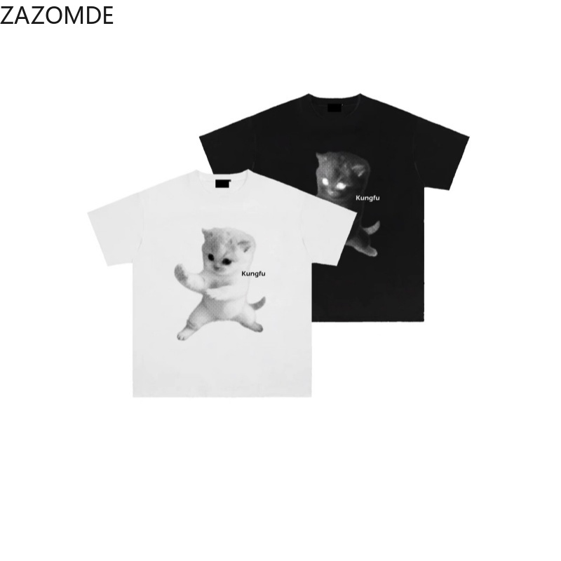 ZAZOMDE Ins 트렌디한 슬로건 그래픽 티셔츠 독 - Mens Fashion Style Images 리뷰 및 가격
