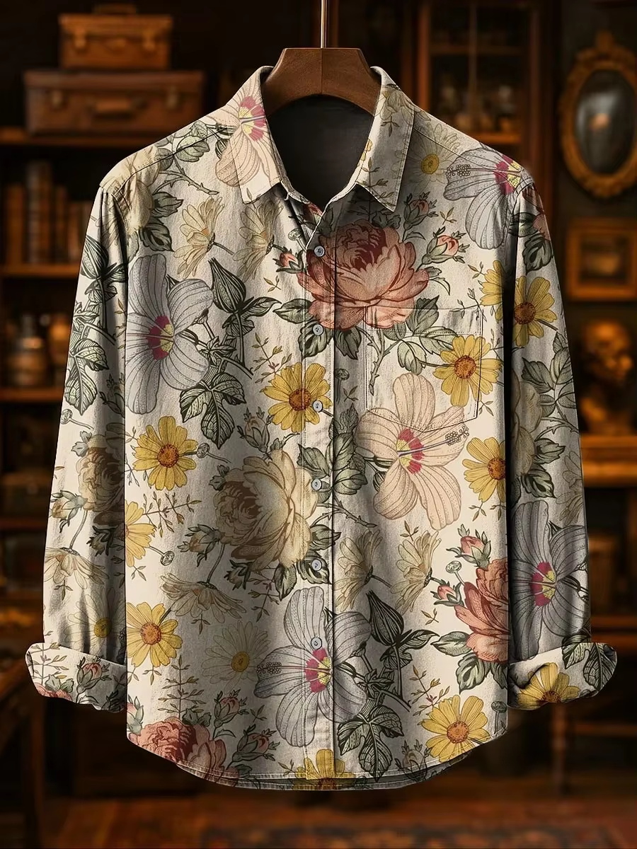 남성 패션 캐주얼 패션 패치워크 디자인 린넨 셔츠 플로 - Mens Fashion Style 리뷰 및 가격