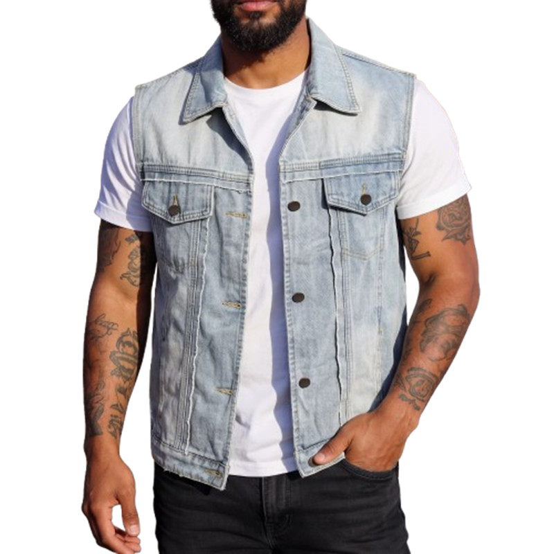 봄 여름 남성 데님 조끼 패션 빈티지 캐주얼 민소매 데 - Men'S Fashion Vest With Jeans 리뷰 및 가격
